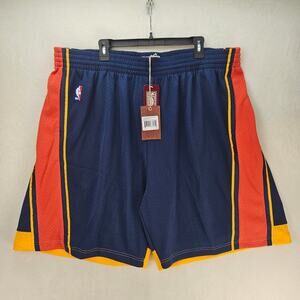 MITCHELL & NESS GOLDEN STATE WARRIORS MEN'S 4XL 09-10 SWINGMAN ROAD SHORTS NWT